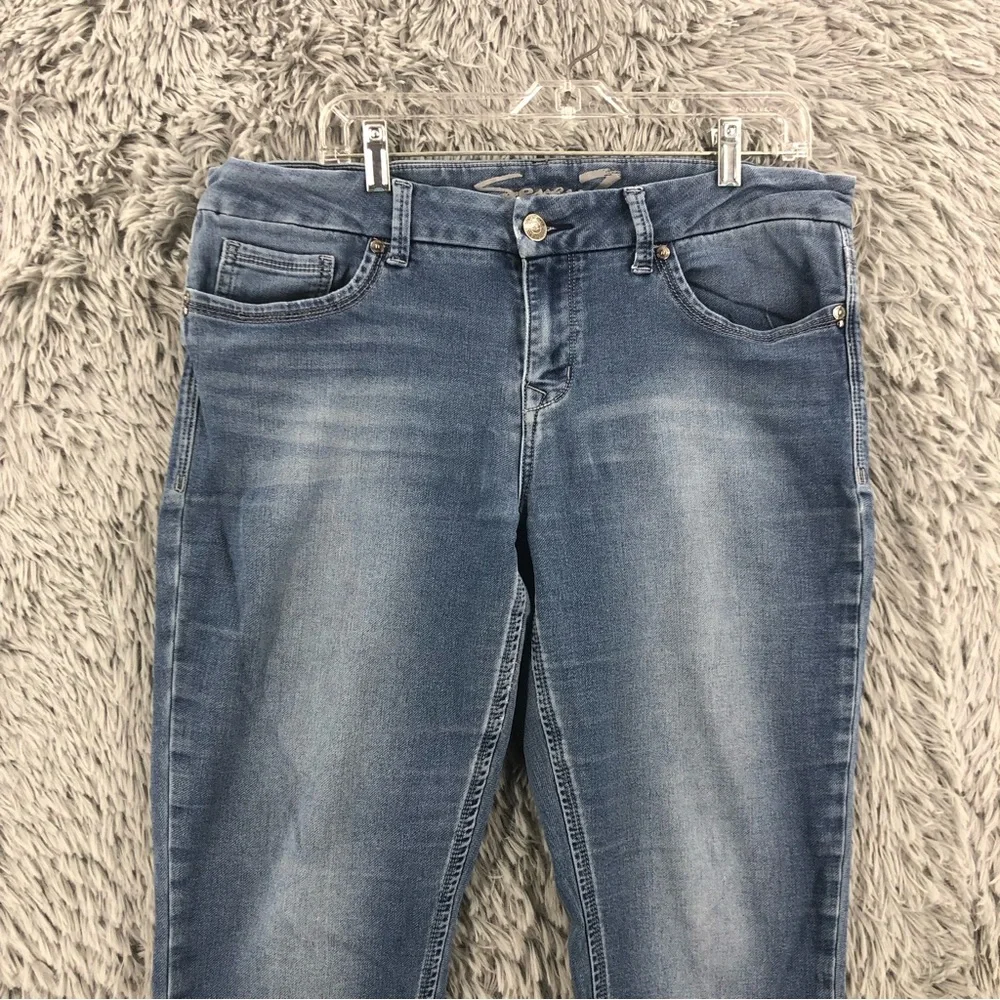 Seven7 Jeans Womens 16 Embellished Skinny Jeans Denim